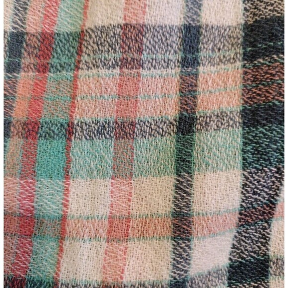 Soft Surroundings Womens M Emerson Plaid Tunic Shirt Roll Tab Sleeves Multicolor - Picture 10 of 10